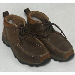 Twisted X Ladies Bomber Brown Leather Chukka Hiker Boots #WHK0001 7.5 EUC Grunge